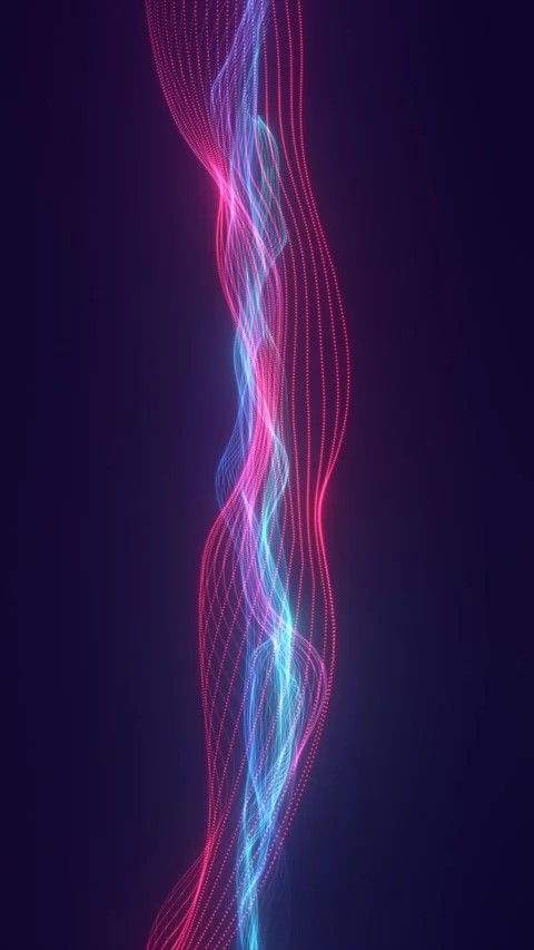 Neon Light Twist Stock Footage 310965450