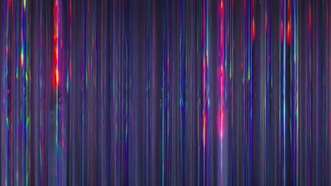 Neon light vertical lines and glass seamless loop 3D render animation Stock Footage 232373213