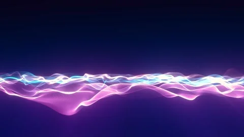 Neon Light Wave Stock Footage 306019310