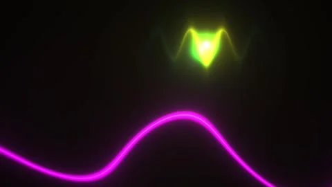 Neon light waves abstract. Stock Footage 337484481