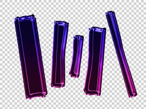 Neon light wireframe hand gesture peace sign symbols glowing purple on black Stockillustratie