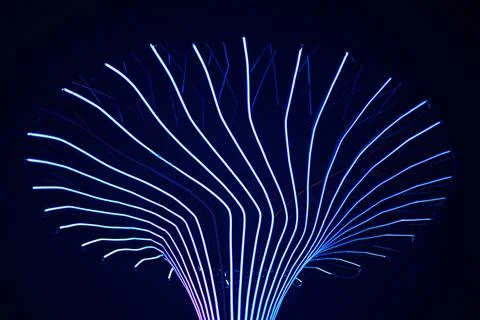 Neon lighting glow abstract background. Stock Photos