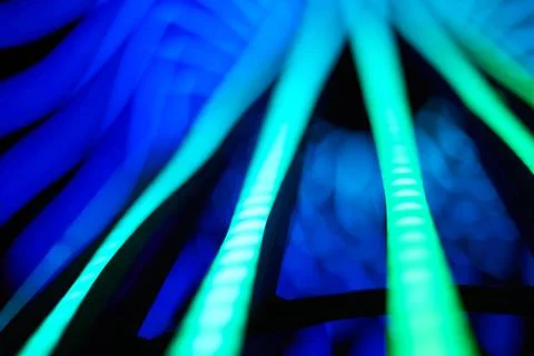 Neon lighting glow abstract background. Stock Photos