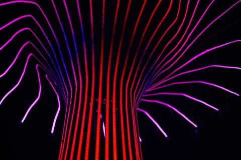 Neon lighting glow abstract background. Stock Photos