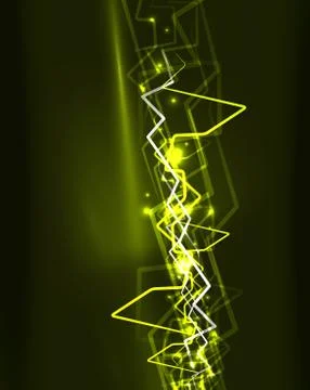 Neon lightning background イラスト素材