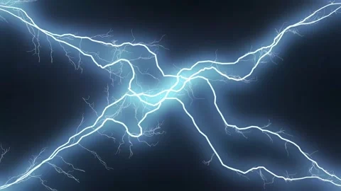 Neon lightning web. Futuristic electrical animation. Stock Footage 315498810