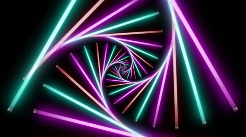 Neon Lights 1-2 Stock Footage 46802866