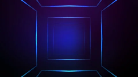 Neon lights, abstract seamless background, looped animation, fluorescent Video stock 100852615