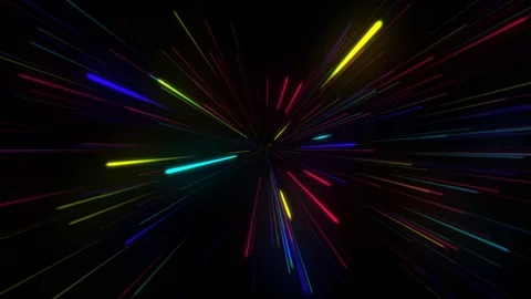 Neon Lights Animation background - Bright neon lines - modern neon technology Stock Footage 118775050