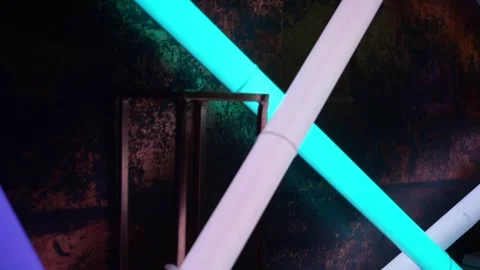 Neon Lights Backdrop with Vibrant Colors for Futuristic Visual Experience Stock-Footage 290846319