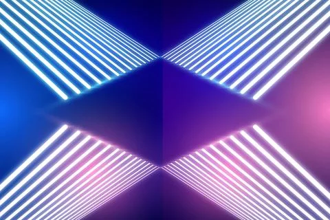 Neon lights background concept Stock Illustration