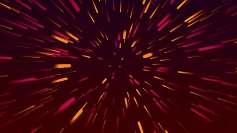 Neon Lights Background With OF Line Red Color Stock Footage 183433177