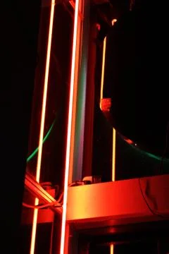 Neon lights bar Foto stock