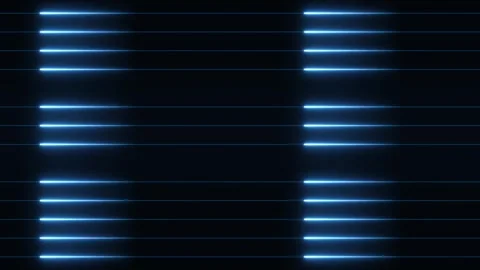 Neon lights blue lines moving animation isolated on black background Stock Footage 321608268