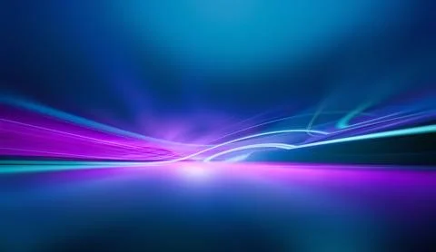 Neon Lights Create Dynamic Effects Stock Illustration