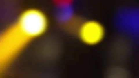 Neon lights on the dance floor. Blurry bokeh Stock Footage 157689421