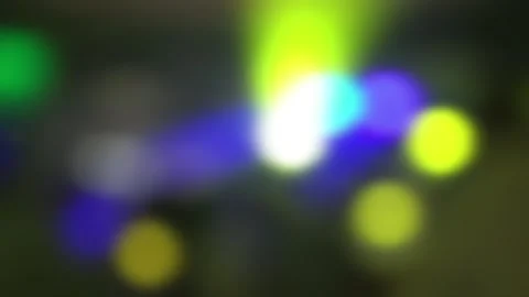 Neon lights on the dance floor. Blurry bokeh Stock Footage 157689428