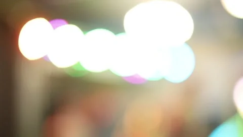 Neon lights on the dance floor Stock Footage 147677887