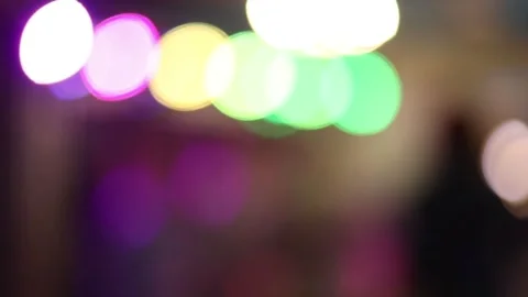 Neon lights on the dance floor Stock Footage 147677904