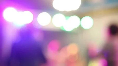 Neon lights on the dance floor Stock Footage 147678051