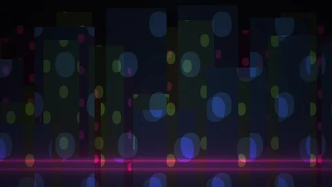 Neon lights in a dark room. Vidéo 335114145