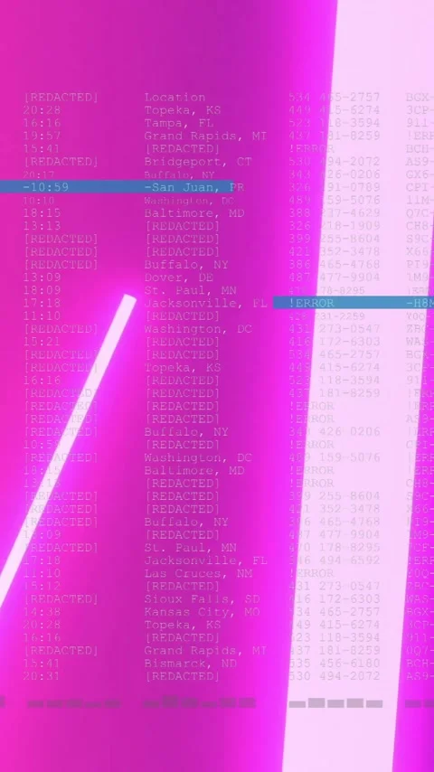 Neon lights with digital code forming animation for futuristic technology theme Stock Footage 344285088