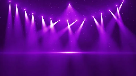 Neon lights flashing romantic lighting stage background Stock Footage 303537535