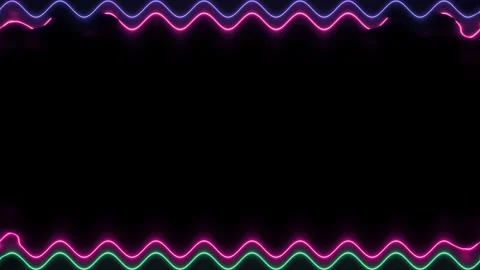 Neon Lights Frame Stock Footage 284404964