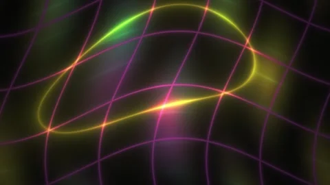 Neon Lights Grid Background Texture. Stock Footage 336705094