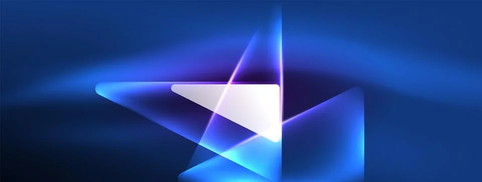 Neon lights hacking geometric background, virtual reality or artificial イラスト素材