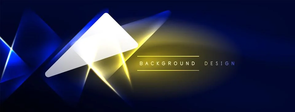 Neon lights hacking geometric background, virtual reality or artificial イラスト素材