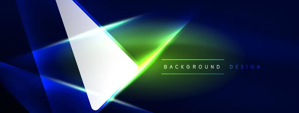 Neon lights hacking geometric background, virtual reality or artificial イラスト素材