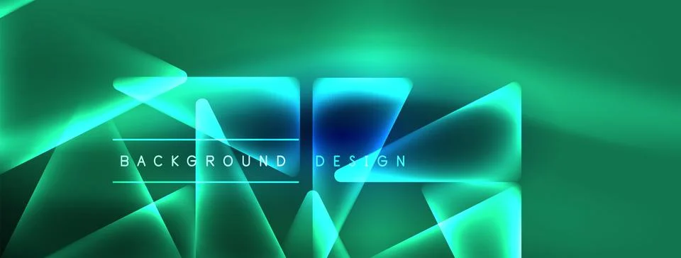 Neon lights hacking geometric background, virtual reality or artificial イラスト素材