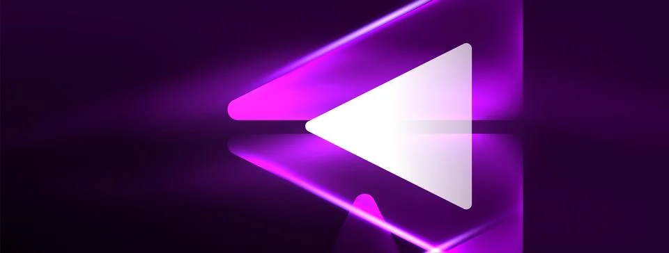 Neon lights hacking geometric background, virtual reality or artificial イラスト素材