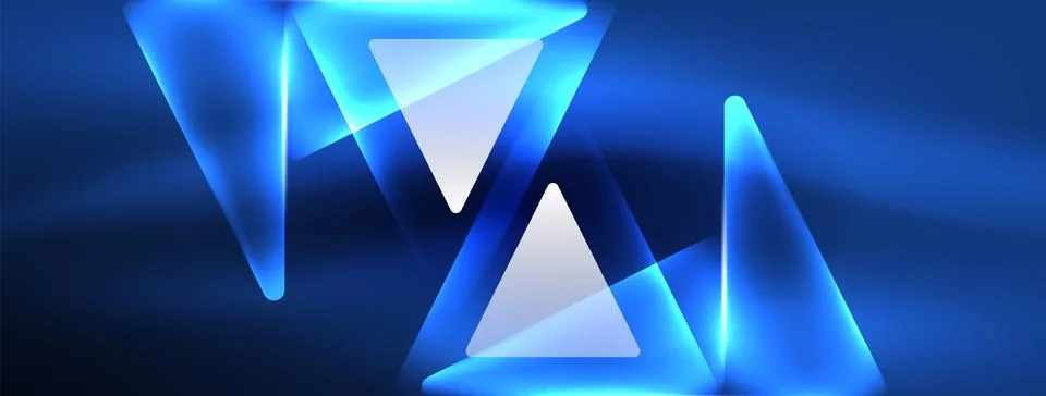 Neon lights hacking geometric background, virtual reality or artificial イラスト素材