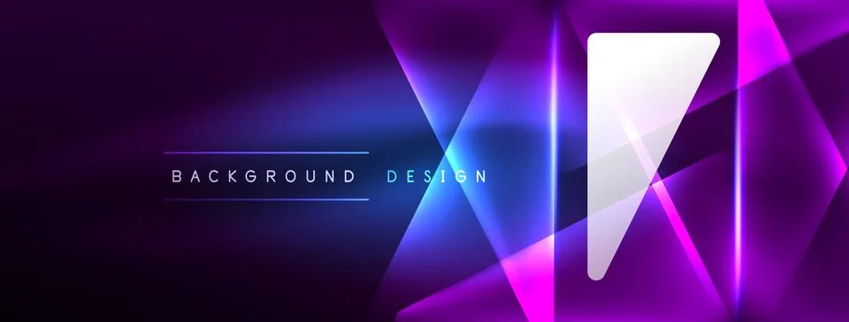 Neon lights hacking geometric background, virtual reality or artificial イラスト素材
