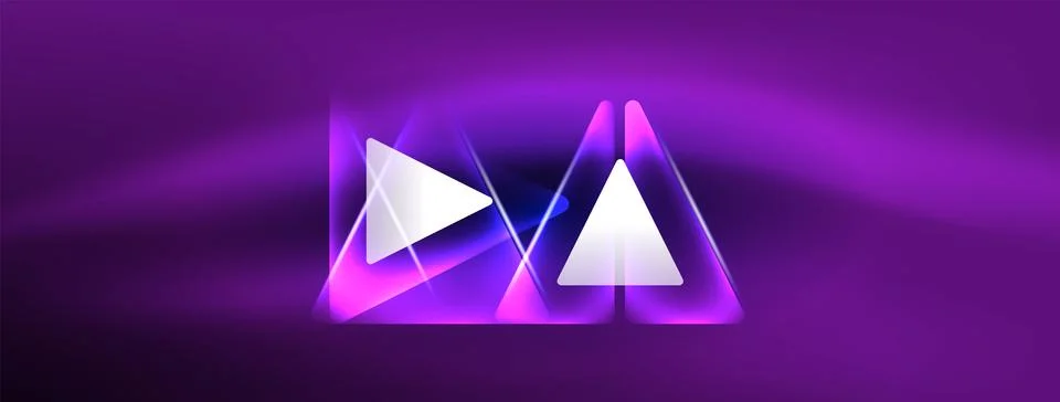 Neon lights hacking geometric background, virtual reality or artificial 스톡 일러스트