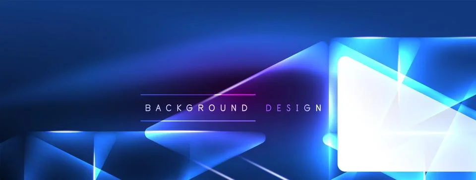 Neon lights hacking geometric background, virtual reality or artificial イラスト素材
