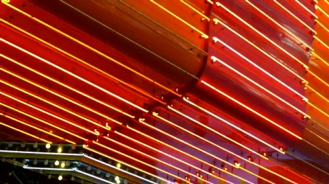 Neon lights on the Las Vegas strip Stock Footage