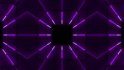 Neon lights pattern mandala abstract background Stock Footage 200930307