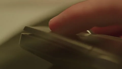 Neon Lights Shifting Colors over a Computer Mouse Being Clicked Stock Footage 270312873