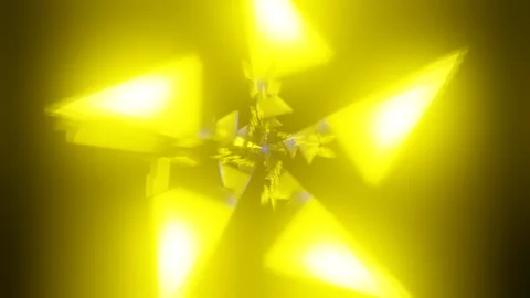 Neon lights twirl rhythmically in a psychedelic and colorful VJ Loop display. Stock Footage 263137986