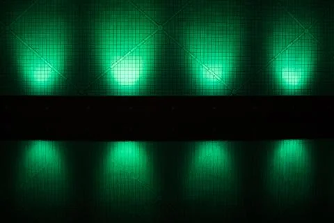 Neon lights on wall 스톡 사진