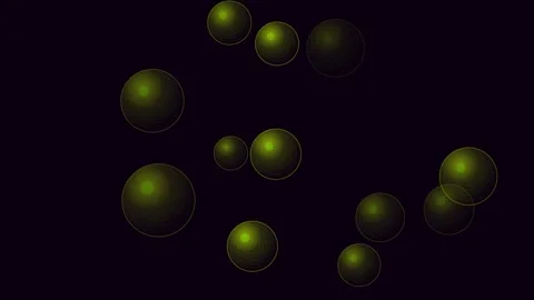 Neon lime psychedelic bubbles for orbs visuals. Professional psychedelic motion 스톡 동영상 342624237