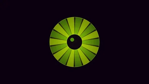 Neon lime psychedelic eye for third eye visuals. Professional psychedelic Stock-Footage 342624297
