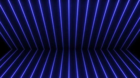 Neon line animation on black background ,glowing neon line. Stock Footage 301044217