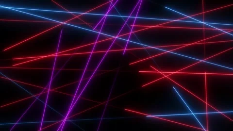 Neon line animation on black background.moving on background. Stock Footage 325615628