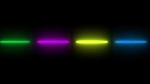 Neon Line Animation, Glowing Light Effect, Futuristic Motion Graphics, Abst.. Stock Footage 310075986