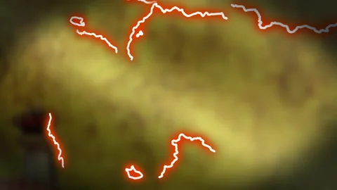 Neon line animation of the map of Spain, Spanish flag background Stock Footage 135912001