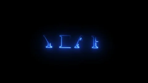 Neon line animation on the " YEAR " text concept Stock Footage 265877330